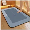 Tapetes de Chão Simples de Cor Sólida para Banheiro, Tapetes de Chão Domésticos para Banheiro Absorventes de Água Antiderrapantes, Tapetes de Entrada Fáceis de Limpar para Porta de Entrada de Entregas