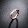 Anillo de acero de titanio con baño de oro rosa esmerilado, de venta caliente en redes sociales, directo de fábrica, estilo japonés y coreano, anillo para mujer con retención de color, joyería
