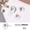 Accesorios para Uñas Resina Hielo Transparente Pegatinas de Moño Corazón de Perla Diamante Redondo Pequeño Decoraciones Venta al por Mayor Diamante de Cristal Estilo Francés