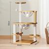 Marco de escalada para gatos, Casa para gatos, Árbol para gatos, Estante multicapa todo en uno para gatos, Cápsula espacial, Poste rascador vertical multifuncional para gatos, Anti-arañazos importado