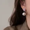 Pendientes de Perla Súper Brillantes Estilo Francés 2026 Nuevos Pendientes Populares Exquisitos de Lujo Ligero Accesorios para Orejas de Alta Gama para Mujer