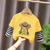 Camiseta de Manga Larga para Niña Primavera y Otoño 2026 Nueva Elegante Ropa Interior de Algodón Puro para Niñas Niñas Mayores Top Interior t