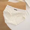Ropa Interior de Algodón Puro para Niñas Encaje Deseo Puro Estilo Retro Pastoral Algodón Puro 10A Antibacteriana Entrepierna Extendida Cubre Cadera