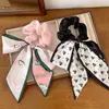 Elástico Elegante con Lazo Floral de Cinta para el Pelo para Mujer, Goma para Coleta de Cinta de Organza, Accesorio para el Cabello al por Mayor