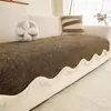 Almofada de sofá cor creme 2026, adequada para todas as estações, design de peça única, antiderrapante, feita de tecido chenille e resistente a gatos
