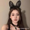 No te pierdas la ropa interior divertida de noche encaje puro diadema con orejas de gato sexy conejito en línea accesorios para la cabeza rojos al por mayor