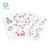 Suministro transfronterizo Impermeable en stock Pegatinas de tatuaje para niños Pegatinas faciales para fiestas Dibujos animados Divertido Unicornio Pegatinas para niños