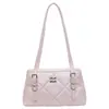 Bolso de Mano Cuadrado Pequeño Estilo Coreano de Moda Transfronterizo para Mujer, Nuevo Modelo Verano 2026, Bolso de Hombro Acolchado de Lujo Ligero, Bolso de Hombro para Viajes