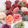 Cabezas de Flores Artificiales de Rosa Transfronterizas para Arreglos de Paredes de Flores de Boda, Coronas de Flores Hechas a Mano, Accesorios DIY, Materiales de Flores Falsas para Decoración
