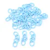 Cadena de Extensión de Cuatro Secciones Pintada de Colores Cadena Llavero Cadena de Cola Accesorios para Joyería Hecha a Mano DIY Llavero de Anillo de Hierro