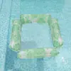 Cama Flotante Clip-On Transfronteriza Natación Hamaca Inflable Respaldo Plegable Cama Inflable Silla Lounge Acuática para Exterior Fila Flotante Inflable