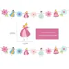 Nova Decoração de Bandeira de Aniversário de Desenho Animado Decoração de Festa de Aniversário Infantil Adereços Pingente de Jardim de Infância Flor de Puxar