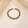 Pulsera Pulsera de Trébol de Cuatro Hojas Amazon Popular Transfronterizo Color Completo Diamante Completo Diseño de Moda Europeo y Americano Pulsera de Lujo