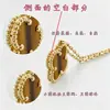 Collar de Trébol de Cuatro Hojas Versión Alta V Oro para Mujer Chapado en Oro de 18K es una Pulsera Cadena Clavicular Ágata Calcedonia Rojo Rosa Ojo de Tigre
