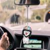 Nuevo y lindo espejo retrovisor de coche con diseño de gato transfronterizo, llavero colgante para mochila, suministros de decoración para el hogar
