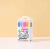 Caneta Marcadora à Prova d'Água de Secagem Rápida Caneta à Base de Água com Tinta Acrílica Conjunto para Arte Infantil Colorido à Prova d'Água Não Transparente Caixa de Conjunto de Canetas Coloridas