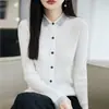 Ropa de otoño e invierno transfronteriza para mujeres, fabricante mayorista para mujeres de mediana edad y jóvenes, nuevo cárdigan de punto de manga larga con pedrería