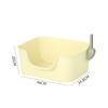 Caja de arena grande semicerrada para gatos anti-salpicaduras inodoro integrado para gatos fácil de limpiar caja de arena para gatos con pala venta al por mayor de fábrica