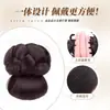 Peruca Novo Estilo com Textura Natural Fofa e Look Coque Baixo, Fácil de Usar com um Grampo de Cabelo [Personalizável]