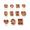 Punto Maillard Base Cónica Zircón Color Champaña Corazón Estéreo Azúcar de Roca Huevo de Paloma Joyería para Uñas Decoración de Uñas Diamante Al por Mayor