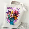 Bolso de Hombro Versátil Diario para Estudiante con Estampado de Dibujos Animados Anime Moda Transfronteriza Bolso de Lona Portátil de Gran Capacidad