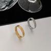 Moda Nuevo Coreano Simple Hojas Frescas Espigas de Trigo Anillo Mujeres Apilable ins Moda Personalidad Anillo de Acero de Titanio