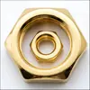 Producción de tuercas de color dorado electrochapado para accesorios de iluminación, tuercas de la serie dorada electroforética, tuercas de color dorado imitación y cobre imitación electrochapado para uso general en aparatos eléctricos y juguetes