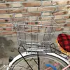 Canasta de Bicicleta Canasta Delantera Bicicleta Plegable Canasta Colgante Trasera Canasta de Bicicleta de Montaña Canasta de Bicicleta para Estudiantes Flor de Seda