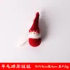 Decoraciones navideñas accesorios colgantes accesorios de fieltro de lana muñeco decoración colgante para árbol de Navidad utilería para diseño de escenas