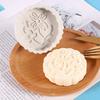 Molde de silicona para pastel de luna de helado con patrón tridimensional, molde para hornear pasteles de frijol mungo, molde para pasteles DIY