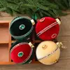 Direto do fabricante: Pingentes decorativos de bola de Natal multicoloridos criativos, bola única wrap de tecido para vitrine de Natal DIY