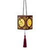 Decoración del Festival de Mediados de Otoño 2026 Modelo Nuevo Colgante de Linterna Pequeña, Linterna Luminosa Estilo Antiguo, Material Hecho a Mano para Colgar en la Puerta