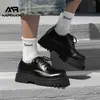 [Personalizado] Zapatos Derby para Hombre, Zapatos Formales de Cuero Estilo Británico de Alta Gama con Punta Redonda, Zapatos con Suela Gruesa para Aumentar la Altura con Punta Ancha, Zapatos Pequeños de Cuero