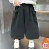 Pantalones para niño con forro polar Otoño/Invierno 2026 Estilo Nuevo Estilo Callejero Fresco Ropa de Invierno para Niños Pequeños Pantalones Deportivos Estilo Coreano Pantalones de Chándal para Bebé Niño