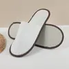 En Stock Hotel Casa de Huéspedes Pantuflas Desechables Algodón Perlado Uso en Casa Recepción de Huéspedes Viaje Portátil Pantuflas Rectas Espesadas para Pies