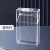 Porta-cigarros universal para maços rígidos e macios, design criativo, estiloso e minimalista, caixa de cigarros transparente, adequada para maços inteiros de cigarros grossos, resistente à pressão e à umidade