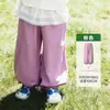 Roupas Infantis Amila 2026 Coleção de Verão Nova Calças Leves Respiráveis Anti-Mosquito de Cor Sólida para Crianças Calças Jogger para Meninos e Meninas