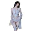 Lencería Sexy, Atuendo Sexy de una Pieza de Alta Gama, Atuendo Floral Transparente, Apasionado Diseño de Entrepierna Abierta, No Necesita Quitarse, Uniforme, Entrega Confidencial