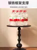 Mesa redonda pequeña mesa de café antigua francesa mesa de té pequeña mesa de esquina retro para sofá balcón redonda de ocio al lado de apartamento pequeño