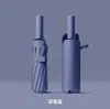 Guarda-chuva Dobrável Masculino com Fivela de Anel Totalmente Automático, Guarda-chuva Duplo à Prova de Vento, Portátil para Uso Duplo em Dias de Sol e Chuva, Guarda-chuva Reforçado com Proteção Solar