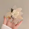 Nuevos Colores Flor Phalaenopsis Pinza de Pato Pinza para el Cabello en la Parte Posterior de la Cabeza para Mujer Pinza Horizontal Lateral Pasador