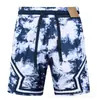 Shorts de praia casuais da moda e populares AJ, respiráveis, de secagem rápida e com corte solto, com design estampado em estilo de rua americano, adequados para basquete e vendas transfronteiriças