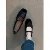 Súper suaves~ Zapatos planos de ballet para mujer estilo vintage francés, zapatos de noche poco profundos de suela blanda, zapatos Mary Jane