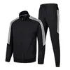 Traje de Otoño Uniforme Escolar para Hombre 2022 Nuevo Estilo Chaqueta de Algodón a Prueba de Tobillos Chaqueta Sudadera de Tres Rayas Pantalones Casuales