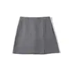 Estilo Japonés~2026 Primavera/Verano Nueva Moda Femenina Pantalones Falda con Abertura Minifalda de Corte A, Falda Corta Adelgazante y Favorecedora 485473