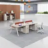 Mesa de Comedor de Acero Inoxidable Escritorio de Oficina Soporte de Pata en M Escritorio para Gerente y Personal Pata de Mesa de Comedor Soporte de Tubo de Cinco Esquinas
