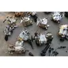 Caja de cambios auxiliar de motocicleta de tres ruedas usada, potenciador delantero, caja de cambios central de cuatro velocidades v3v2, cinco velocidades, toma de fuerza
