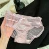 Calcinha sexy francesa de renda pura, fada, roupa íntima feminina, malha, algodão no entrepernas, cintura baixa, calcinha, atacado para meninas