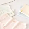 Calcinha feminina Tianmei com laço e estampa floral, grau 10A, 100% algodão, forro antibacteriano, confortável e respirável, cintura média, que molda o quadril, roupa íntima feminina
