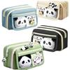 Estuche de Panda de Gran Capacidad Ins Estuche de Alto Valor Suministros Esenciales para el Inicio de Escuela Estuche para Niñas Papelería para Niños